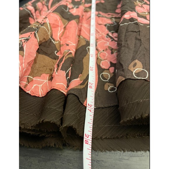 Apt. 9 Floral Pleated Lined Skirt with Ribbon Belt - Sz 4 - Picture 8 of 11